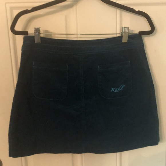 Kuhl Streamline Dark Teal Corduroy Mini Skirt - Picture 4 of 14